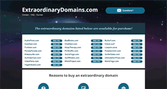 Desktop Screenshot of extraordinarydomains.com